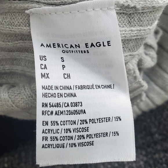 AE Ribbed gray fitted cardigan - Picture 8 of 9